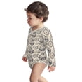 thumbnail image 3 of Xecao Compass And Mountains In Bicycle Wheels Print Baby unisex-baby Cotton Long-sleeve Bodysuits-18 Months, 3 of 6