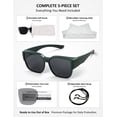 thumbnail image 7 of Polarized Fit Over Sunglasses for Men Women, UV400 Over Glasses Sunglasses, Lightweight 24g TR90 Oversize Fitover for Driving Fishing, 7 of 7