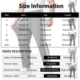 thumbnail image 3 of Men's Track Pants Joggers Athletic Drawstring Waist Elastic Quick Dry Running Gym Workout Trousers Striped Side Stripe Tapered Trousers Navy S, 3 of 6
