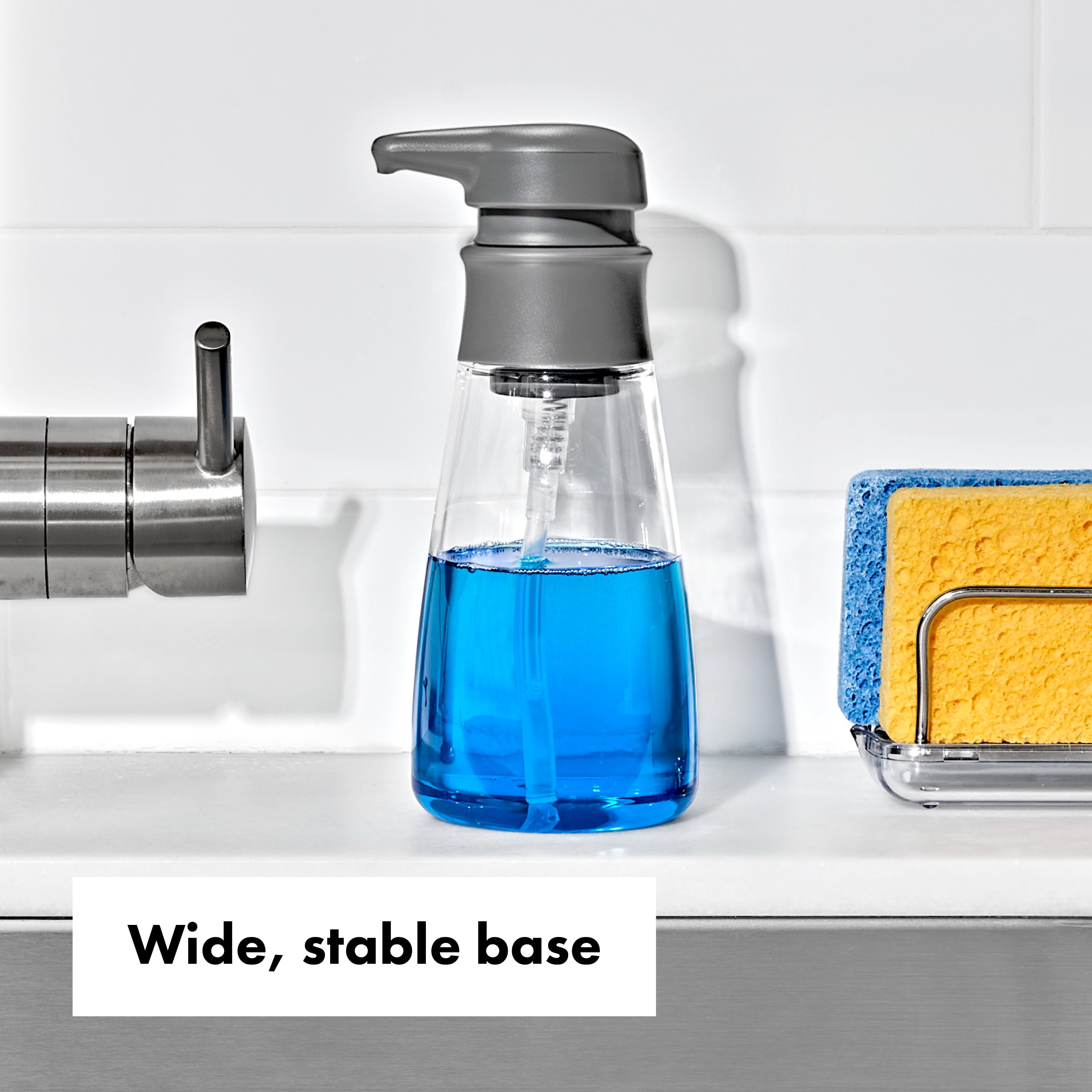 (2 pack) OXO 15-Oz Soap Dispenser, Clear