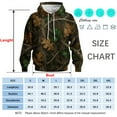 thumbnail image 5 of Rebaike Men's Camo Leaf Hoodie Realistic 3D Oak Leaves Camouflage Pullover Sweatshirt, 5 of 8