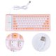 thumbnail image 3 of Teclado USB enrollable de 85 teclas, con cable, resistente al agua y silencioso para ordenador (naranja), 3 of 5