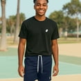 thumbnail image 4 of Dalix Astronaut Court Short Sport Embroidered Casual Pocket Mesh Drawcord Waist Mens in Navy Blue 2XL XX-Large, 4 of 5