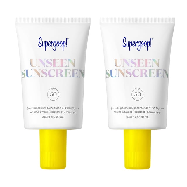 Protector solar Supergoop! Prebase de maquillaje facial Unseen SPF 50, 20 ml