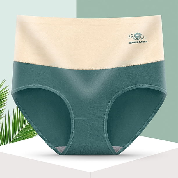 Puntoco Ropa interior para mujer, calzoncillos transpirables con realce de glúteos y cintura alta de talla grande para mujer