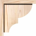thumbnail image 3 of 5 1/2"W x 10"D x 10"H Ridgewood Smooth Corbel w/Backplate, Douglas Fir, 3 of 9