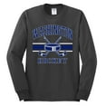 thumbnail image 2 of Wild Bobby City of Washington Hockey Fantasy Fan Sports Men's Long Sleeve Shirt, Charcoal, X-Large, 2 of 5