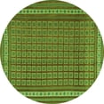 thumbnail image 1 of Ahgly Company Indoor Round Southwestern Green Country Area Rugs, 5' Round, 1 of 1