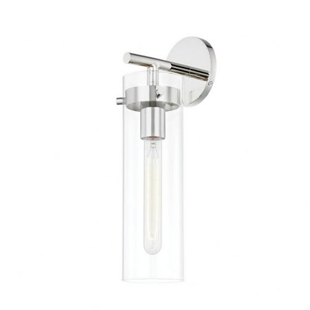 

1 Light Wall Sconce-16.25 inches Tall and 4.75 inches Wide-Polished Nickel Finish Bailey Street Home 735-Bel-4955992