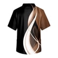 thumbnail image 3 of Men's Short Sleeve V Neck Print Chest Pocket Carer Top2XL, 3 of 3