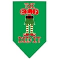 thumbnail image 4 of Christmas Pet and Dog Bandana Screen Printed, "The Elf Did It", 4 of 9