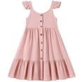 thumbnail image 4 of NAISIBABY Girls Pleated Dresses 6T, Summer Casual Sleeveless Cute Swing Kids Party Princess Sundress (1-8T), 4 of 6