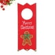 thumbnail image 2 of 1 pieza de pomo de puerta de Navidad colgante de dibujos animados de Navidad manija de puerta adornos colgantes decoración (hombre de pan de jengibre), 2 of 6