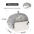 thumbnail image 2 of Monedero de mano COAIMANEY con purpurina con diamantes de imitación brillantes para bodas, 2 of 8