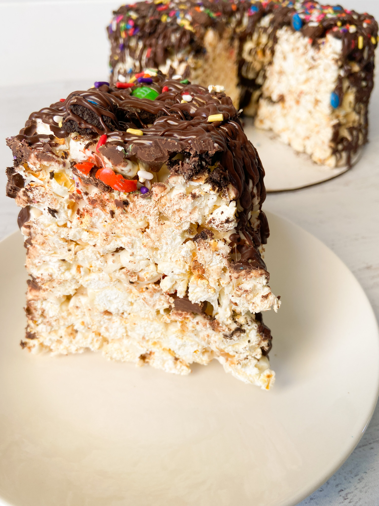 Chocolate Lovers Gourmet Popcorn Cake