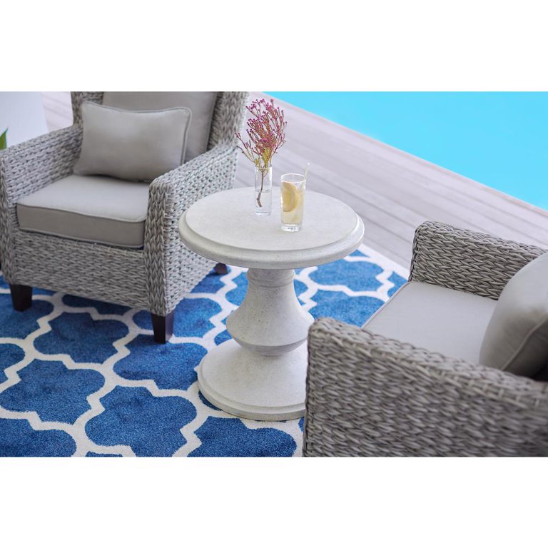 Megan round terrafab outdoor shop coffee table