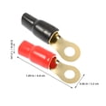 thumbnail image 2 of HEANUJJ 3Pairs Assorted Color Brass Audio Wire Connectors Easy Install Speaker Cable Connector, 2 of 8