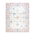 thumbnail image 6 of Lahome Decor 8'x10' Modern Oushak Washable Rugs,8x10ft Boho Area Rug for Living Room,Stain Resistant Soft Bedroom Rug, Ultra-Thin Cream Colorful Vintage Floral Rugs for Farmhouse Dining Room,Pink, 6 of 9
