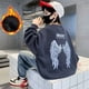 thumbnail image 3 of Suéter para niños Estilo primaveral y otoñal Nueva camiseta de otoño para niños de tamaño mediano Camiseta inferior de otoño para niños De moda y de moda, 3 of 4