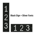 thumbnail image 4 of ColourTree Personalized Floating House Numbers Address Street Sign Plaque in Vertical/Horizontal, Aluminum Modern Front Door Sign - Made In USA (Custom Plate & Fonts Colors/Numbers), 4 of 10