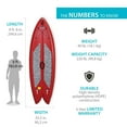 thumbnail image 2 of Lifetime Freestyle XL 116 inch Stand-Up Hardshell Paddleboard - 2 Pack, Red (90445), 2 of 9