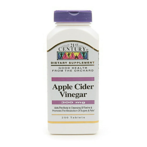 21St Century Apple Cider Vinegar 300Mg Tablets 250 Ea, 2 Pack