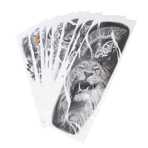 Tatuajes Falsos del Brazo completo, Pegatinas de Tatuaje Patinas de Tatuaje Patch Plantilla de Tatuaje Pegatinas Tatuadas de Tatuaje temporal 3d para el cuello del