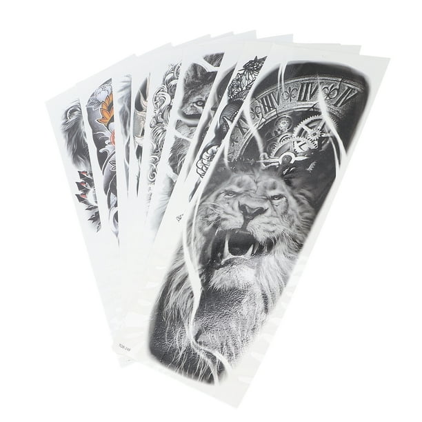 Tatuajes Falsos del Brazo completo, Pegatinas de Tatuaje Patinas de Tatuaje Patch Plantilla de Tatuaje Pegatinas Tatuadas de Tatuaje temporal 3d para el cuello del