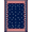 Blue Red White, Pattern 1, variant on Design&I 8'x10' Washable Area Rug Stars Stripes Welcome Vintage Border Door Striped Patriotic Way Refined for Living Room, Family Extra Large Skid-Resistant Low Profile