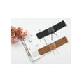 thumbnail image 6 of Women's Lace-up Tied Stretchy Corset Belts, Vintage Elegant Elastic Cinch Waistband for Costume Dress Coat Black 70x7cm/27.6x2.8", 6 of 6