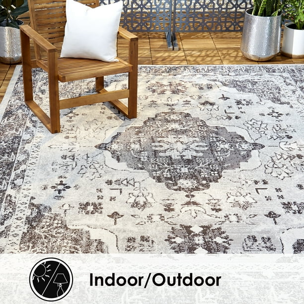 Nicole Miller Patio Starlight Willow Indoor/Outdoor Area Rug Walmart