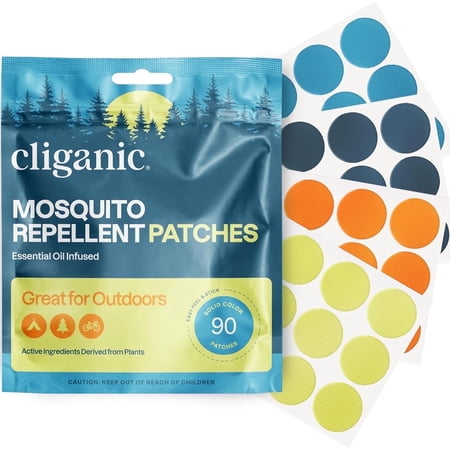 Cliganic Mosquito Repellent Patches Solid Color Bug Stickers for Kids and Adults  90 Patches