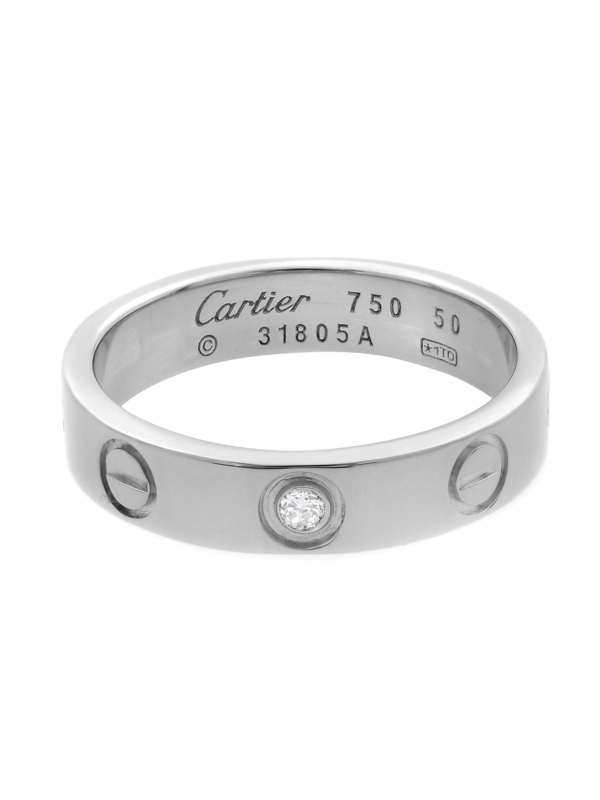cartier white gold ring price