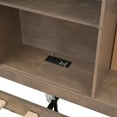 thumbnail image 6 of Twin Size Lounge Daybed with Storage Shelves, Cork Board, USB Ports and 3 Drawers, Antique Wood Color, 6 of 10