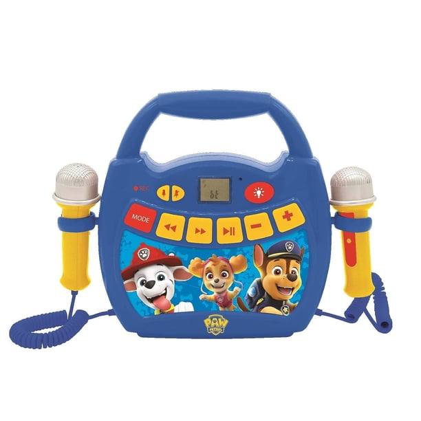 Reproductor digital de karaoke Lexibook Paw Patrol con micrófonos