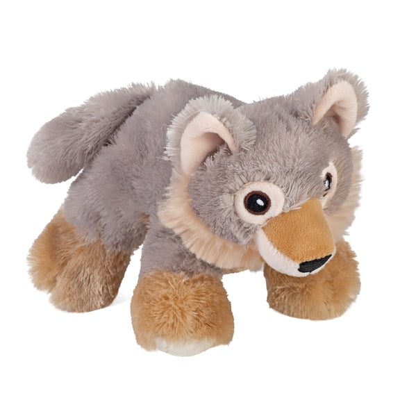 Wild Republic Ecofuzzies Wolf, Stuffed Animal, 7 Inches, Plush Toy, Fill is Spun Recycled Water Bottles