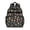 Mushroom and Dragonfly Black Pattern, variant on Mushroom and Dragonfly Black Pattern Cute School Backpack Bag for School with Padded Back and Adjustable Shoulder Straps 15.25"x11.5"x5.25"