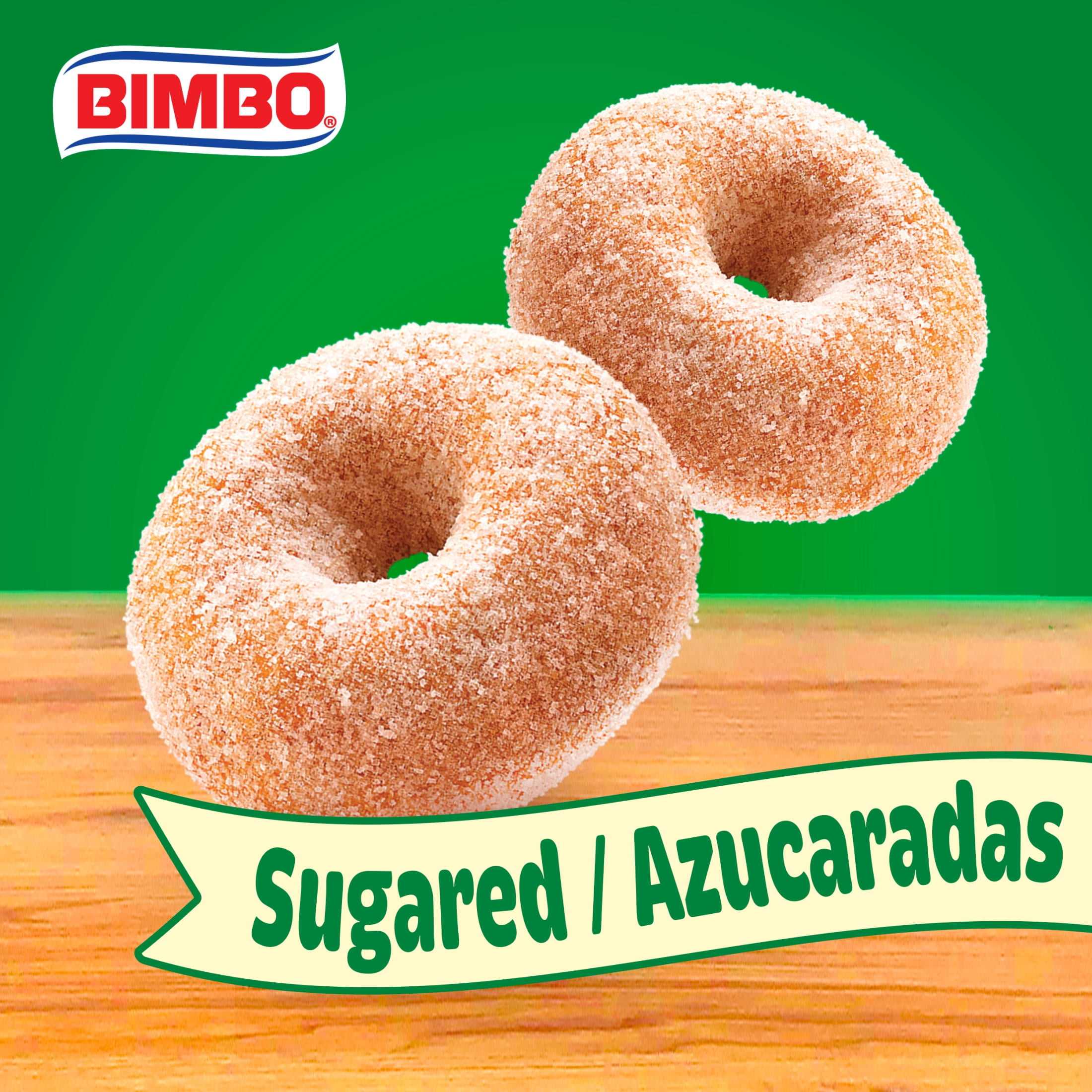 Bimbo Donas Sugared Donuts, 6 twin packs, Sugar Donuts, 11.1 oz Multipack