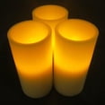 thumbnail image 3 of Flameless LED Pillar Candles - 6 Inch Battery Operated LED Candles (Set of 3), 3 of 5
