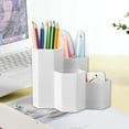 thumbnail image 4 of (White) Hexagonal Pen Holder, Plastic Hexagonal Pen Holder, Pencil Organizer, Stationery Hexagonal Pen Holder, Multifunction Pencil Container, Pencil Pot, 4 of 5