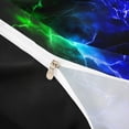 thumbnail image 4 of Homewish Glowing Lightning Bedding,Contemporary Artwork Duvet Cover Full,Green Blue,Black Reversible,3pcs,1 Duvet Cover and 2 Pillowcases, 4 of 6
