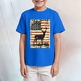 thumbnail image 2 of Kogui Boys 4th of July Shirt American Flag Tees Kids Independence Day Patriotic Short Sleeve Tops (Blue,5-6 Years), 2 of 4