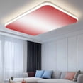 thumbnail image 2 of Red Ombre Fluorescent Light Covers, Red White Gradient Modern Abstract Art Magnetic Light Covers for Ceiling Lights, Fluorescent Ceiling Shade Filters for Classroom Bedroom Office 4x2Ft x 3PCS, 2 of 8
