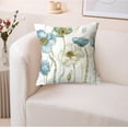 thumbnail image 4 of Watercolor Floral Leaves Abstract Plant Print Throw Pillows Modern Art Decoration Square Cushion Case Family Sofa Living Room Outdoor Decor Pillow Case 18x18 Inch Set of 2 (Lotus Flower), 4 of 6