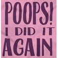 thumbnail image 2 of Poops I Did it Again Potty Training Romper Boys or Girls Infant Baby Brisco Brands 24M, 2 of 6