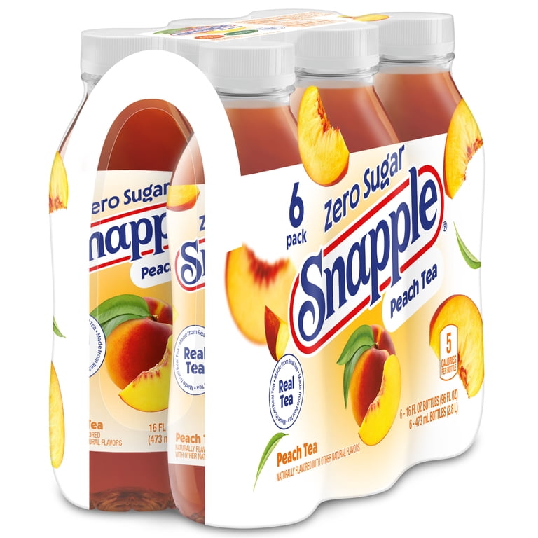 Snapple Zero Sugar Peach Tea, 16 fl oz, 6 Pack photo 8