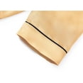 thumbnail image 4 of Beezizac Satin Pajamas for Girls - Champagne Gold Cute Silky Long Sleeves & Pants Sleepwear PJ Set Size 6/7, 4 of 7