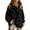 Black, variant on SHEWIN Sweatshirt for Women Oversized Casual Long Sleeve Quarter Button Henley Neck Pullover Tops Fall Winter Fleece Lining Outfits Clothes