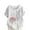 White, variant on TKLPEHG Casual Tops for Women Crew Neck Button Roll Sleeve T-shirt Short Sleeve T Shirts Loose Fitted Fashion Print Tshirt Comfy Soft Summer Womens Clothes (Army Green,XXXL)