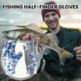 AQYK 1 Pair Fishing Gloves Super Soft High Elastic Wear Resistant UV